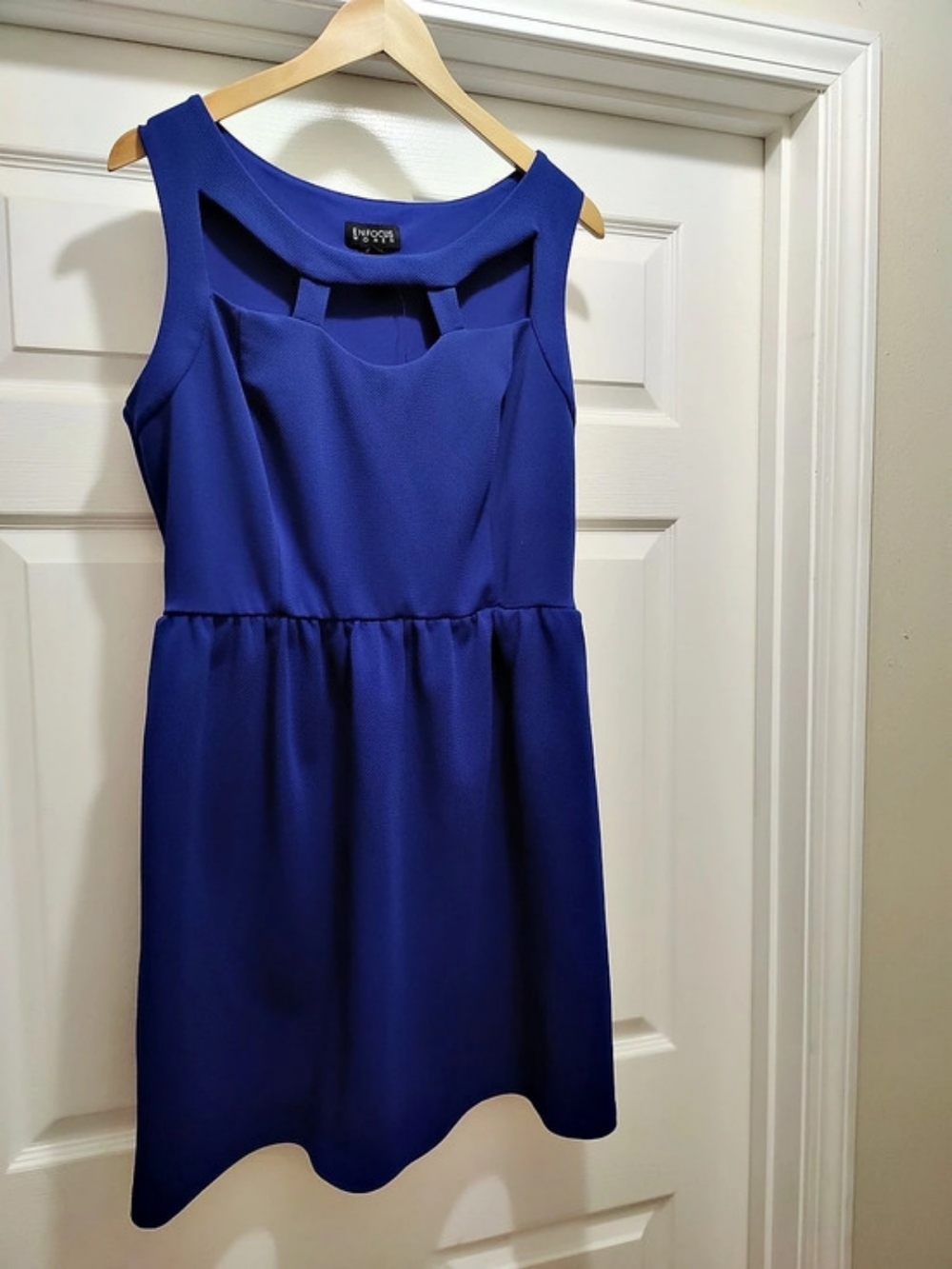 Enfocus Women Blue Mini Dress Size 16W Like New